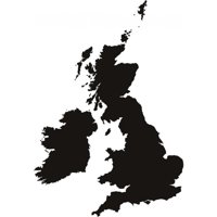 Rienda Libre Graphics - Decomural Uk Map United Kingdom Ws-16250