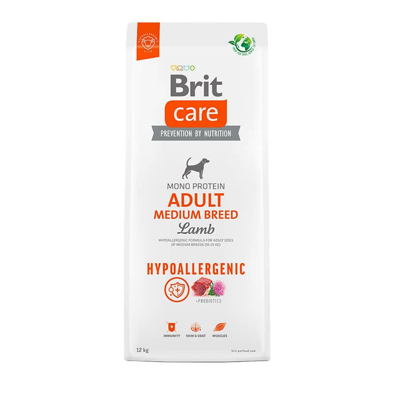 Brit Care Adult Medium Breed Lamb Hypoallergenic, 12 Kg