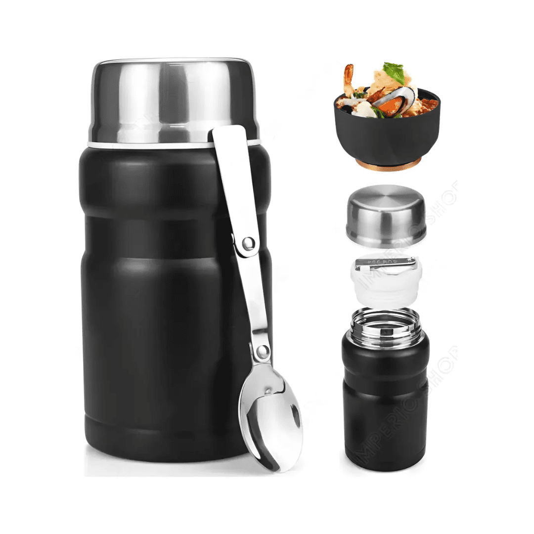 Genérico - Thermo Comida 800 Ml Thermos Color Negro
