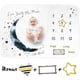 thumbnail image 1 of Manta mensual para bebé, ideal para el primer año de vida de un niño - 152 x 101 cm - Calendario de crecimiento - Regalos para baby shower, 1 of 7
