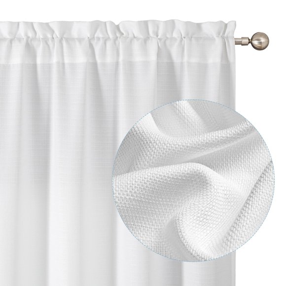 Cortinas Chyhomenyc 160 cm Blanco juego de 2 paneles