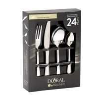 Importclick - Set Juego De Cubiertos Acero Inoxidable 24 Piezas