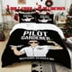 thumbnail image 1 of 3pcs Pilot Gardener Printed Bedding Set Soft Duvet Cover with 2 Pillowcases All Season Comfort, 1 of 5