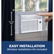thumbnail image 2 of Aire acondicionado GE Window de 6.000 BTU para 23 m² con ventilador blanco, 2 of 7