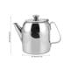 thumbnail image 5 of tetera de acero inoxidable con pico corto para café, hotel y restaurante, 32 oz, color plateado, 5 of 8