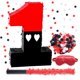 thumbnail image 1 of Piñata JHGCVX 40 cm Rojo y Negro Número 1 – Conjunto, 1 of 7