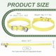 thumbnail image 2 of Collar para Perro Uxcell con Campana Hebilla Ajustable Cuero PU Collares para Perros 20" Amarillo, 2 of 7