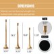 thumbnail image 2 of Juego de portavelas Denique Iron Taper Black, juego de 3 (dorado), 2 of 7