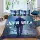 thumbnail image 2 of Wick de John Conjunto de sábanas temático, trío de piezas, cómodo y amigable con la piel, diseño único, regalo de decoración para el hogar para familiares, amigos y fans, 90 cm * 190 cm, 2 of 6