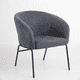thumbnail image 1 of Sillón Arko de Terciopelo - Gris, 1 of 7