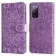 thumbnail image 2 of Funda tipo cartera FOXDOCK para Samsung Galaxy S20 FE , diseño girasol en relieve, cuero PU, cierre magnético, soporte y tarjetero, 2 of 5
