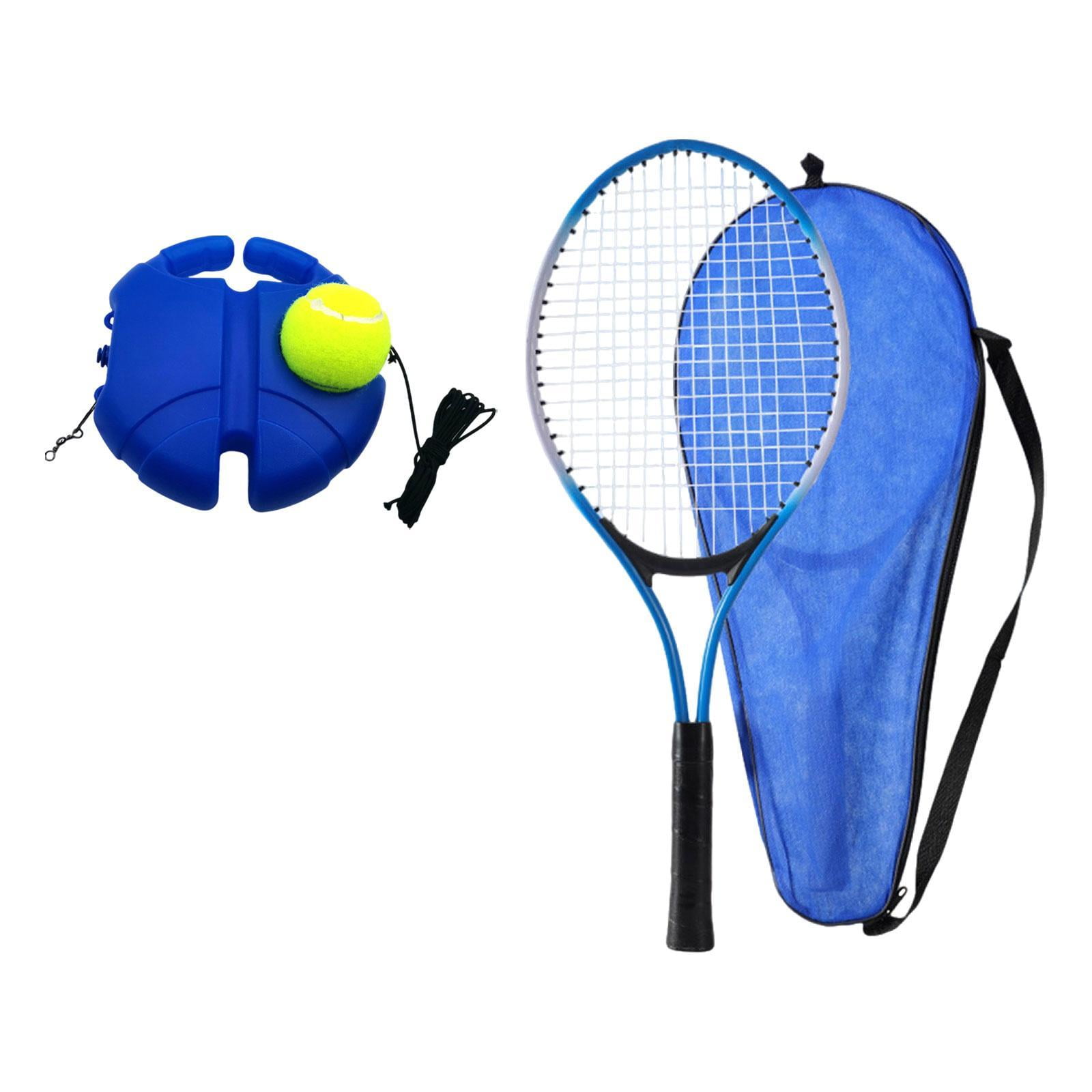 Magideal - Raqueta De Tenis, Raqueta De Tenis, Juego De Práctica De Tenis, Juego De Reboteador De Tenis, Pelota De Entrenamiento De Tenis Con Cuerda Para Patio D Niños Azul