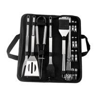 Magideal - Herramientas Para Barbacoa, Herramientas Para Asar, Regalos Antideslizantes, Herramienta Para Parrilla De Barbacoa, Juego De Utensilios Para Parrilla, 20 Juegos