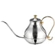 thumbnail image 4 of Hervidor De Café Por Goteo Para Exteriores, Cafetera De Goteo Para Interiores, Tetera De Cuello De Cisne Plateada, 4 of 5