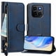 thumbnail image 1 of FOXDOCK Funda Tipo Cartera para Realme P4 Cuero PU con Cremallera y Correa de Muñeca, Ranuras para Tarjetas, Soporte Plegable, Cierre Magnético, 1 of 5