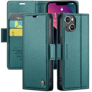 Caseme Tipo Cartera Iphone 14 Con Cierre Magnético, Rfid, Tarjetero, Soporte, Carga Inalámbrica