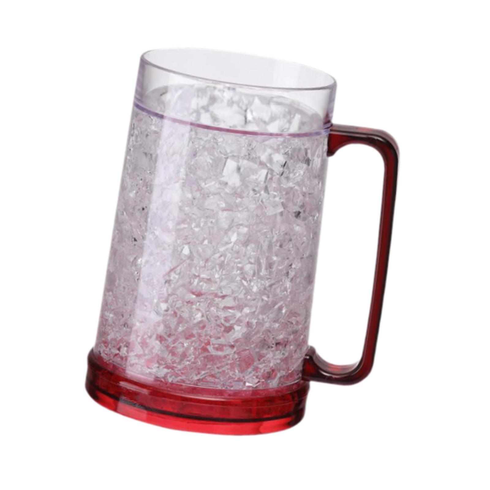 Bothyi - Taza De Cerveza De Doble Pared Con Asa, Taza De Té Para Inauguración De La Casa, Cumpleaños, Cocina, Color Rojo