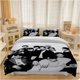 thumbnail image 1 of 3pcs Korean Group SEVENTEEN Black and White Photo Themed Bedding Set Duvet Cover and Pillowcase Set Soft and Comfortable, 1 of 5