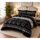 thumbnail image 2 of Cubrecama de Invierno Plush con Chiporro 2 Plazas Negro con Rombos RS1037, 2 of 3