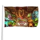 thumbnail image 1 of El Tren de los Dinosaurios Bandera impresa con temática, regalo perfecto para fanáticos, amigos y familiares, y adecuada para actividades al aire libre e interiores, decoraciones de fiesta. 60*90CM, 1 of 6