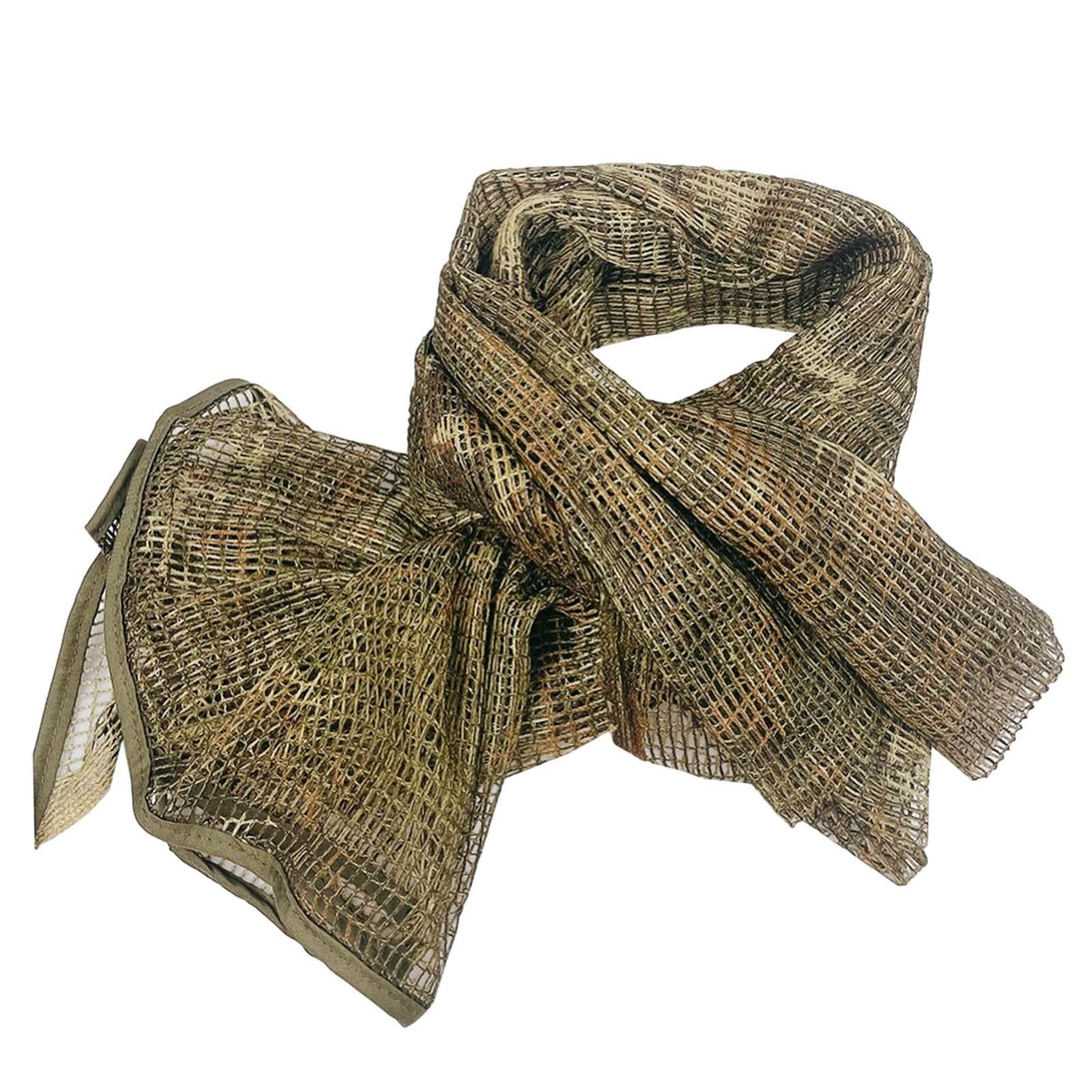 Ioensy - Red Bufanda De Malla Deportes Velo Ligero Pañuelo Bufandas Bufanda De Caza Bosque