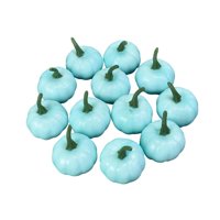 Magideal - 12 Uds. Modelo De Calabazas Falsas, Mini Calabazas De Simulación, Modelo Diy, Mini Accesorios De Espuma Para Halloween, Fiesta De Halloween, Decoració Azul
