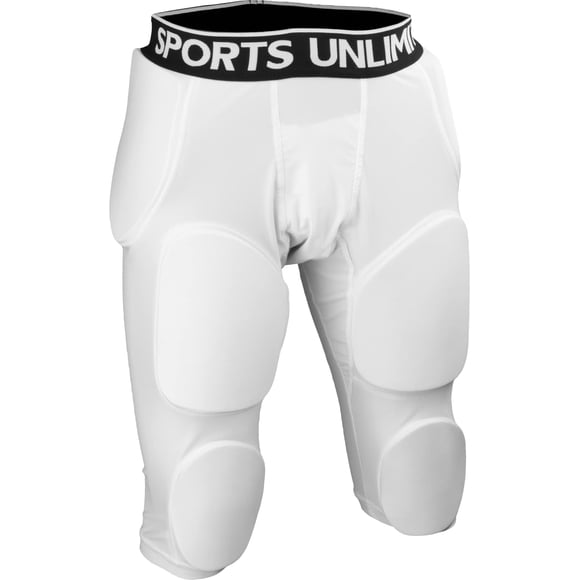 Faja de fútbol americano para adultos Sports Unlimited Omaha con 7 protectores integrados para hombre, faja con almohadillas