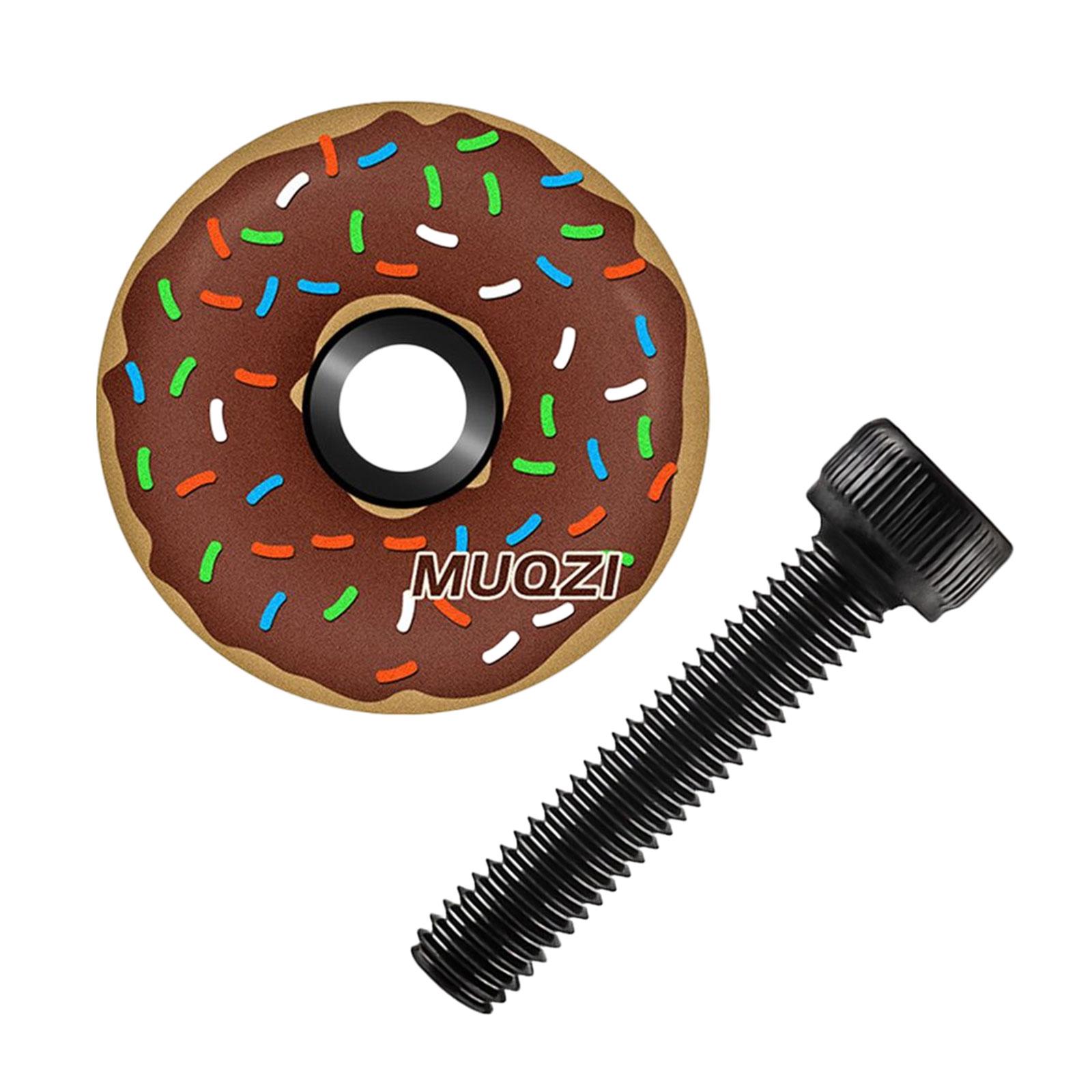 Magideal - Tapa Superior Del Vástago Del Auricular De La Bicicleta Y Tapas Del Auricular Del Perno De La Bicicleta Componentes De Fácil Instalación Tapa Superior Marrón