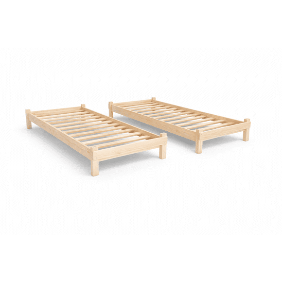 CAMA NIDO NEWEN 1 PLAZA CRUDA SIN COLCHÓN