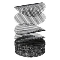 Ioensy - 50X Almohadilla De Malla Con Agujeros Para Maceta, Regalos De Jardinería, Maceta Para Bonsái, Estera Con Rejilla Inferior, Diámetro De Malla De 10Cm