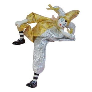 Genérico - Figura Muñeco Adornos Muñeco Payaso Pintado A Mano Para Habitación De Vacaciones