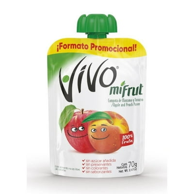 Compota Mifrut Manzana Durazno 70 G Vivo