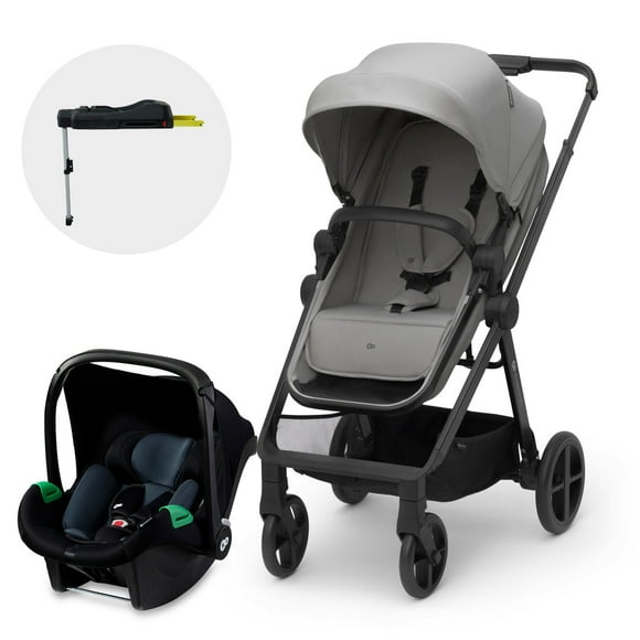 Coche Travel System Newly 3 en 1 Gris + Base Isofix