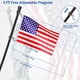 thumbnail image 4 of Kit de asta para bandera BONWIN de acero inoxidable de 1" y 1,5 m, negro, 4 of 8
