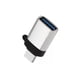 thumbnail image 1 of Adaptador Usb 3.0 Tipo C Macho Tipo A Hembra Otg Gris, 1 of 5