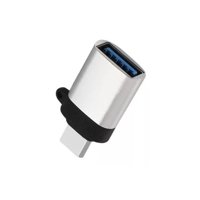 Genérico - Adaptador Usb 3.0 Tipo C Macho Tipo A Hembra Otg Gris
