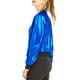 thumbnail image 4 of INSPIRE CHIC Chaqueta Bomber Casual de Halloween para Mujer con Cuello Alto Metálico y Cremallera, Largo Recortado, Talla M, Azul, 4 of 7