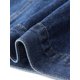 thumbnail image 5 of Chaqueta de Mezclilla para Mujer de Talla Grande Agnes Orinda con Botones, Solapa y Manga Larga, Estilo Boyfriend, Casual, 2X Azul Oscuro, 5 of 6