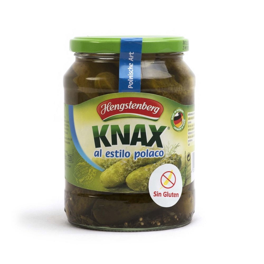 Pepinillos Polaca Sin Gluten Frasco 720 g Hengstenberg
