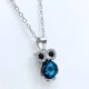 thumbnail image 3 of Collar Búho De La Suerte, Piedra Azul, Plata, Regalo Mujer Plateado, 3 of 5
