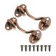 thumbnail image 1 of Uxcell 3 pulgadas Gancho y Ojo Pestillo, 2 paquetes de Gancho de Privacidad y Pestillo de Ojo de Acero al Carbono, Cerradura de Puerta, Bronce Rojo, 1 of 5