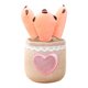 thumbnail image 3 of Plantas En Macetas Peluches Rellenos Mu?eca Suave Decoración Para El Hogar Garra De Oso Rosa, 3 of 5