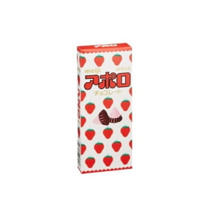 Kenko Foods - Chocolate Fresa Apolo Meiji 46 Gr Rojo