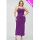 thumbnail image 1 of Vestido Largo Con Espalda Cruzada Y Abertura En El Muslo Talla Grande, 1 of 5