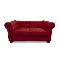 Latam Home - Sofa Florencia 2C Tela Velvet Burdeo