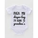 thumbnail image 4 of Newborn Infant Short Sleeve Romper "PACK MY" Print Crew Neck Bodysuit Onesies For Baby Boys Toddler Summer Clothes, 4 of 5