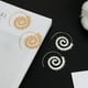 thumbnail image 2 of Vintage Heart-Shaped Spiral Earrings - Exaggerated Large Swirl Gear Earrings for Women & Girls, 2 of 5