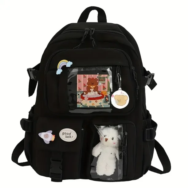 New Backpack Lightweight Large Capacity High School Student Bag Korean Version of Casual Fresh Girl Backpack