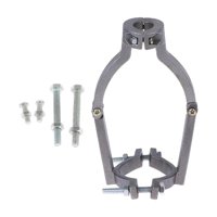 Magideal - Convertidor De Espiga Cuadrada De Metal, Herramienta De Ubicación, Abrazadera De Diámetro De 1,5 ~ 2,2 Pulgadas, Convertidor De De Taladro De , Con 4 Tornillos