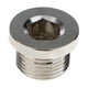 thumbnail image 4 of tapón de tapón de perno hexagonal de níquel galvanizado para sensor de oxígeno o2 rosca m18x1.5, 4 of 4